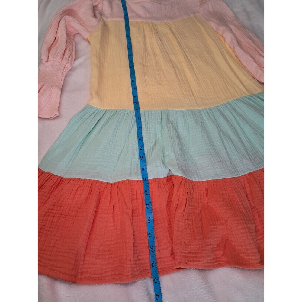 Tuckernuck Pomander Place Kenzo Tiered Crepe Colorblock Mini Dress Size XS - Picture 10 of 12
